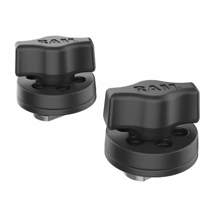 Ram Mounts Knob & Track kiskonupit T-uraan 2kpl - Ram Mounts Tough-Track kiinnityskiskot - RAM-KNOB3T-2U - 1