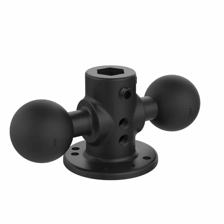Ram Mounts pyöreäpohja kahdella kuulalla 1,5" C-sarja - Komponentit C-sarja 1,5 " pallo - RAM-217-1U - 1