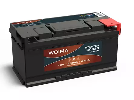 WOIMA KÄYNNISTYSAKKU SMF 100AH 353X175X190 -/+ 840A EN - Woima käynnistysakut - 1806-60038W - 1