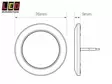 LED-SISÄVALO PYÖREÄ 12V Ø76X9MM 3000K KROMI - LED-sisävalot, pyöreät - 1614-7515C-WW - 2
