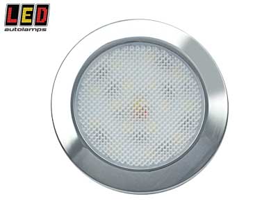 LED-SISÄVALO PYÖREÄ 12V Ø76X9MM 3000K KROMI - LED-sisävalot, pyöreät - 1614-7515C-WW - 1