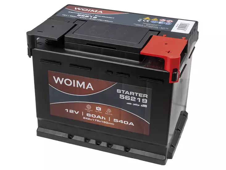 WOIMA KÄYNNISTYSAKKU SMF 60AH 242X175X190 -/+ 540A EN - Woima käynnistysakut - 1806-56219W - 1