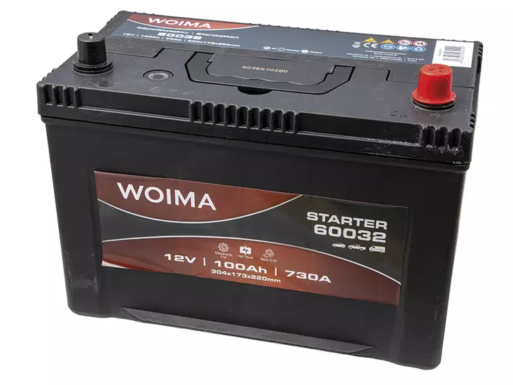 WOIMA KÄYNNISTYSAKKU SMF 100AH 304X173X220 -/+ 730A EN - Woima käynnistysakut - 1806-60032W - 1