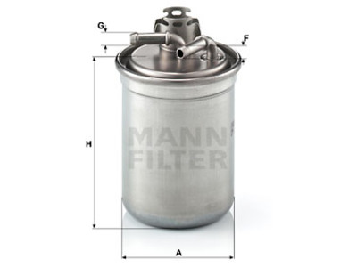 POLTTOAINESUODATIN MANN, VAG - Polttoainesodattimet - 1482-WK8233X - 1