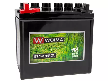 Woima ruohonleikkurinakku 12V 26Ah 250A +/- - Leikkurin akut - 1805-12N24-4-HWY - 1