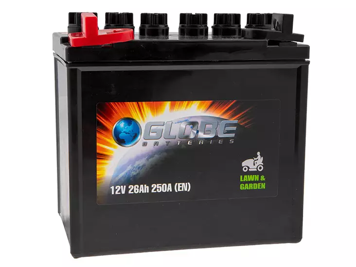 Globe ruohonleikkurinakku 12V 26Ah 250A +/- - Leikkurin akut - 1805-12N24-4-HY - 1
