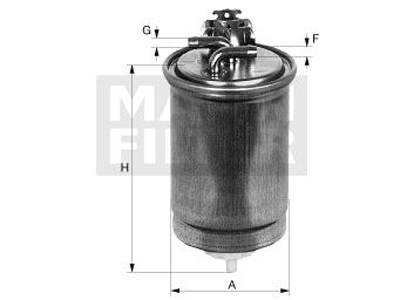POLTTOAINESUODATIN MANN, VAG - Polttoainesodattimet - 1482-WK85312Z - 1