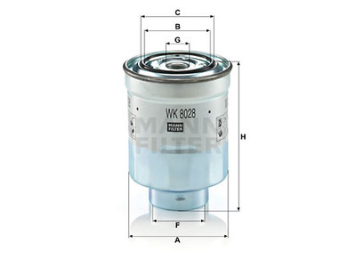 POLTTOAINESUODATIN MANN, TOYOTA - Polttoainesodattimet - 1482-WK8028Z - 1